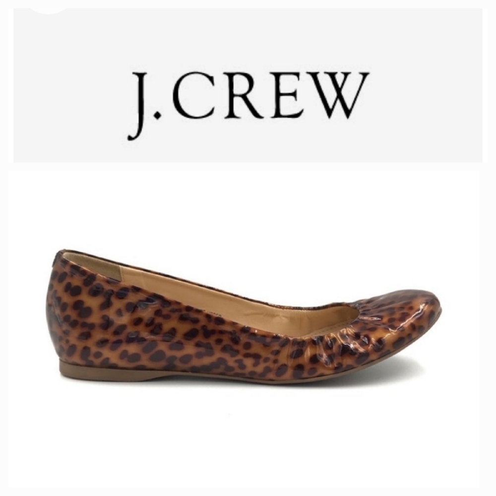 J. Crew Leopard Print Flats EUC
